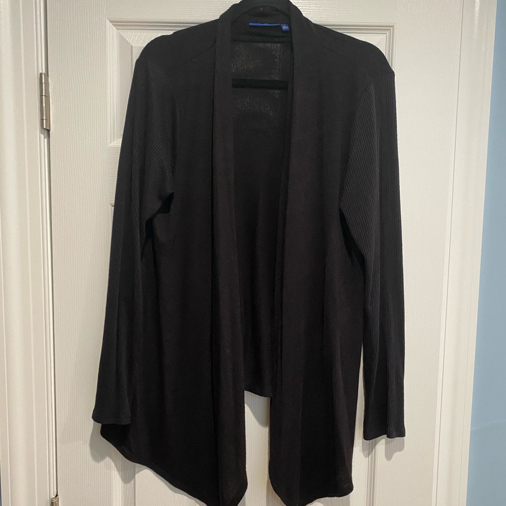 Apt 9 ribbed cardigan L black